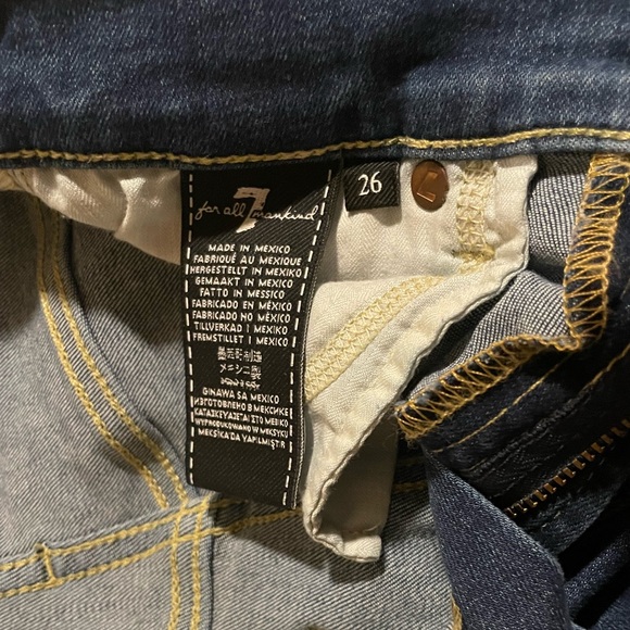 For All Man Kind 7 Jeans, Medium Wash, Size 26 Gwenevere Jean - Picture 4 of 4